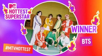 防弾少年団が3年連続で英国MTV「Hottest Superstar」1位に！