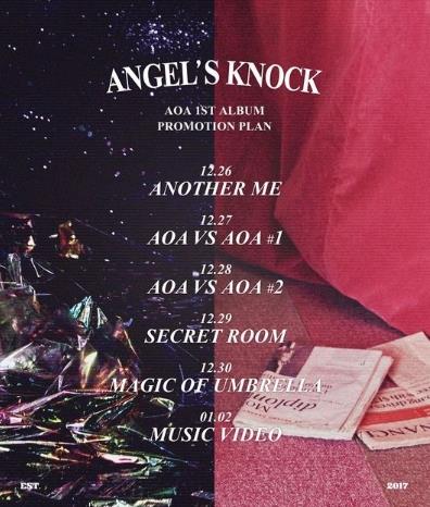 AOAが来年1月2日初の正規アルバム「ANGEL'S KNOCK」でカムバック！