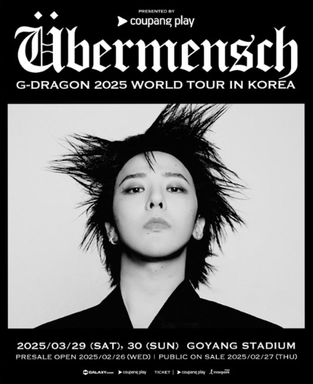 G-DRAGON 2025 WORLD TOÜR [Übermensch] in Korea